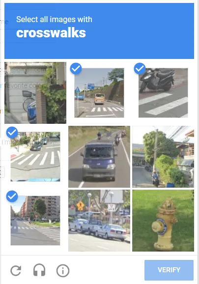 binary qCaptcha sample